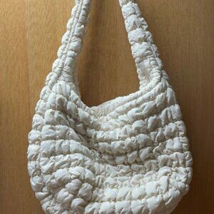 Very Good Condition* COS Oversized Quilted Crossbody | Light Beige